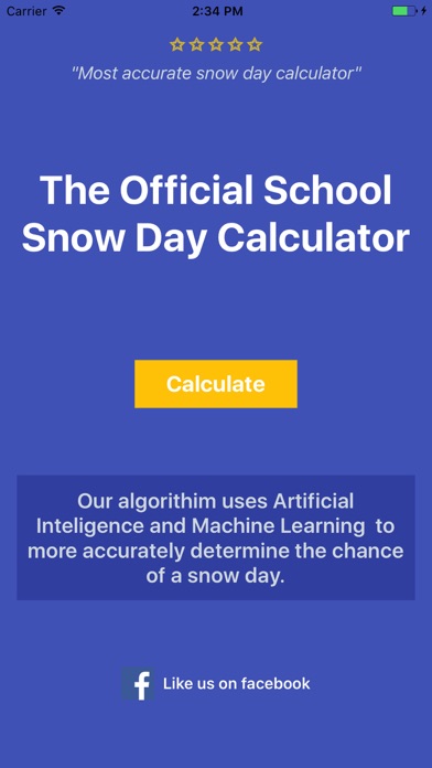 Snow Day Calculator Pro - 2018 screenshot 3