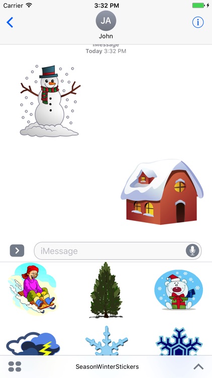 Season Winter for iMessage