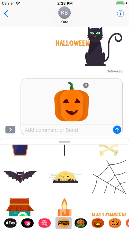 Happy Halloween Crawly Sticker