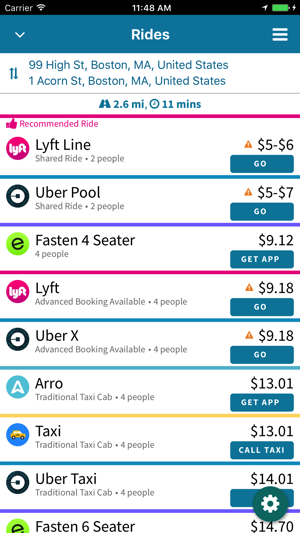 RideGuru - Compare Rideshares, taxis, and limos(圖2)-速報App