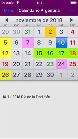 Calendario 2019 Argentina NoAd(圖1)-速報App