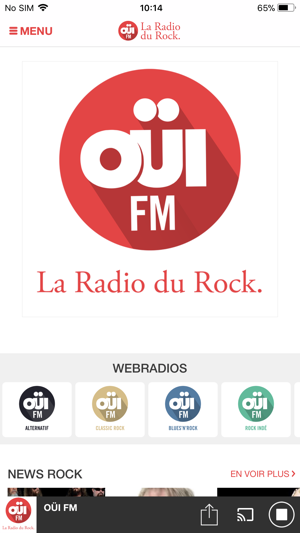 OUI FM La Radio du Rock.