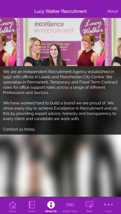 Lucy Walker Recruitment screenshot 2