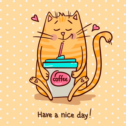 Cats and Coffee Lovers Stickers Pack