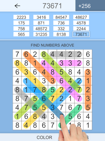 Скриншот из Hidden Numbers Math Game