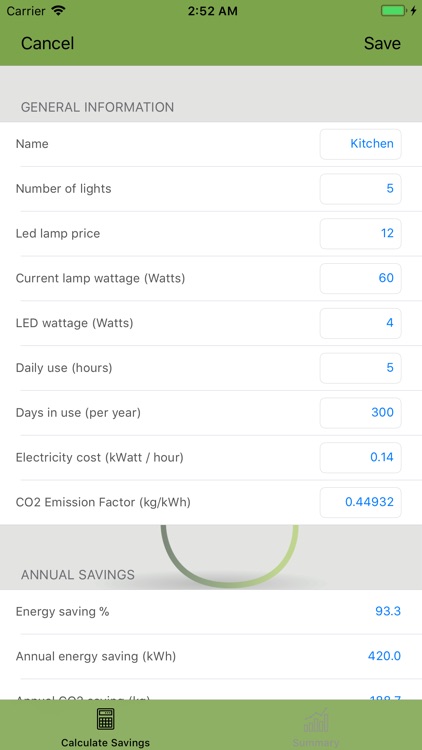 Led Energy Savings Calc. Pro