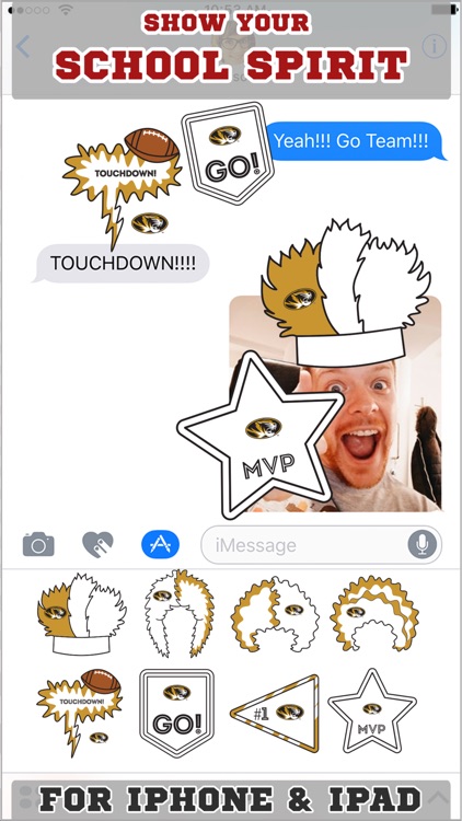 Missouri Tigers Stickers for iMessage