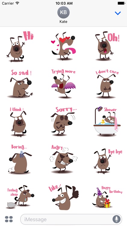 chocolate dog emoji & stickers