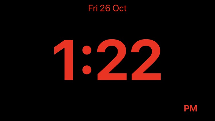 Minimalistic Bedside Clock