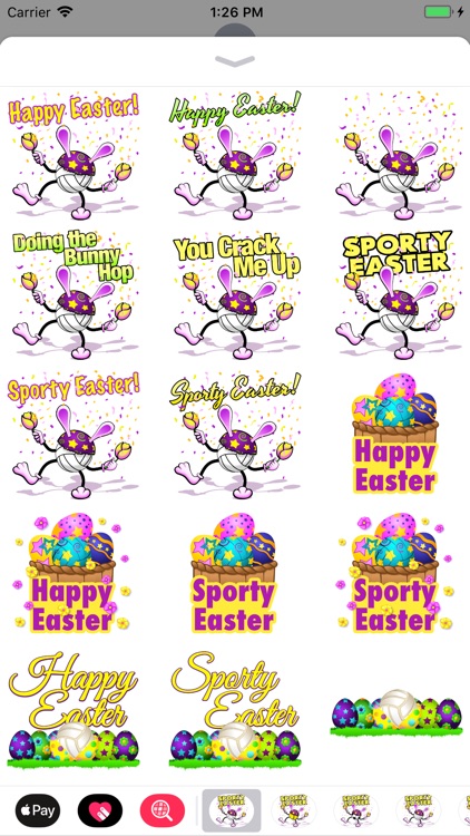 Easter Volleyball Stickers