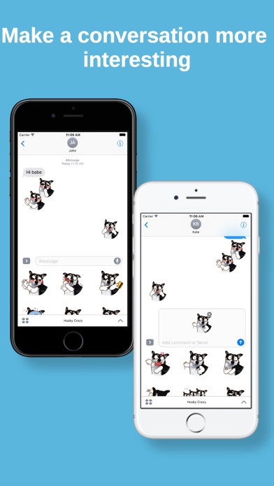 Husky Dog Animated Stickers screenshot 2