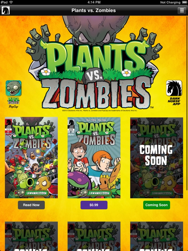 Plants Vs Zombies Comics On The App Store