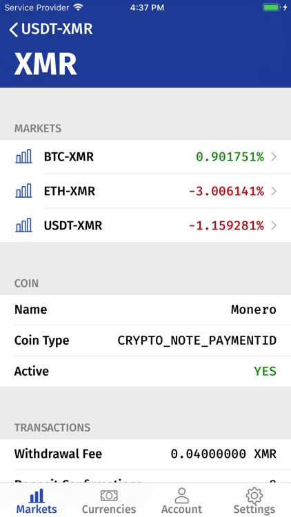 ALTX: Third party Bittrex app screenshot-4