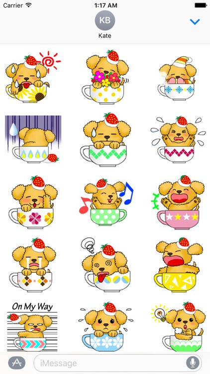 Adorable Dog In Teacup Sticker