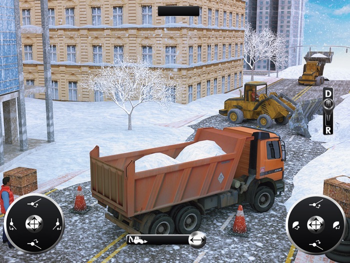 Winter Crane Plow Truck Blower