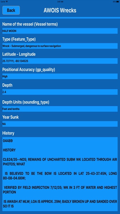 Noaa Wrecks & Obstructions MGR screenshot-4