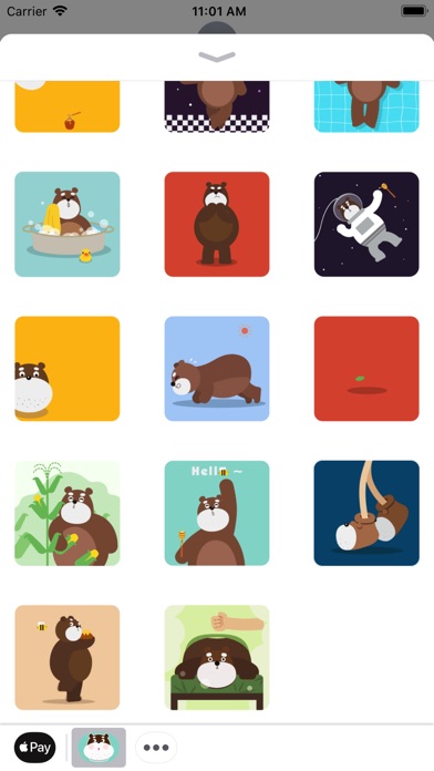 Brown Bear Animated Stickers screenshot 2