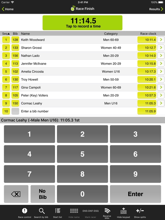Webscorer Race & Lap Timer HD screenshot-4
