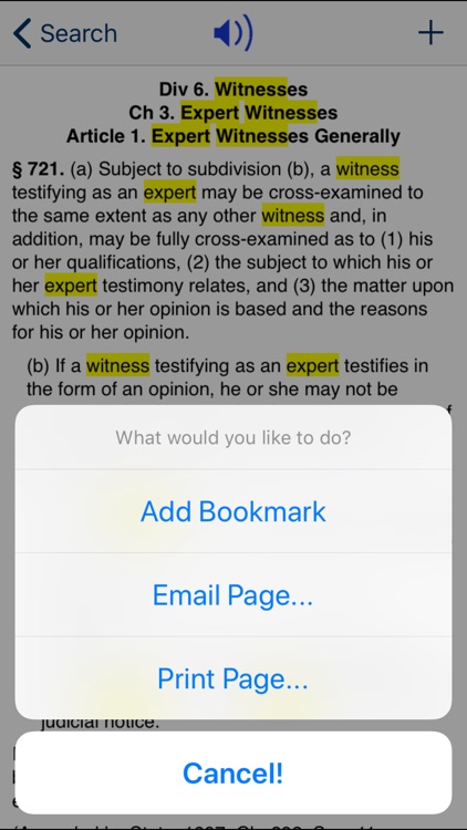 CA Evidence Code 2019 screenshot-3