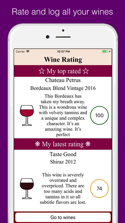 Rate your wine