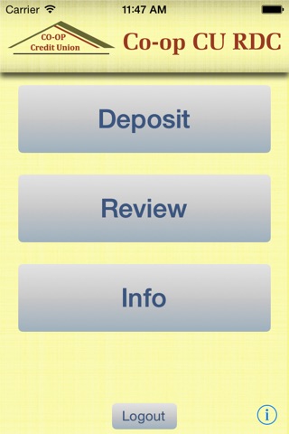 Co-op CU Remote Deposit screenshot 2