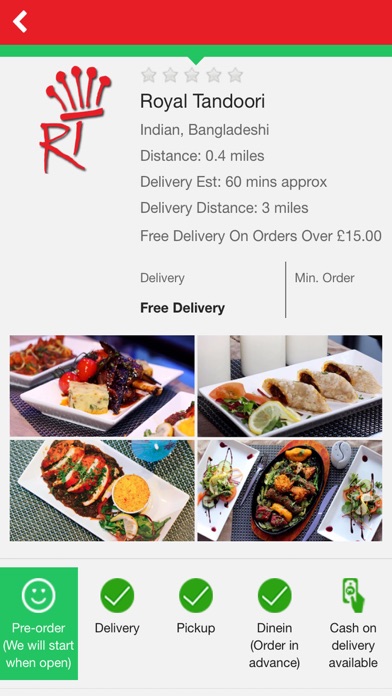 Royal Tandoori RestaurantCorby screenshot 2