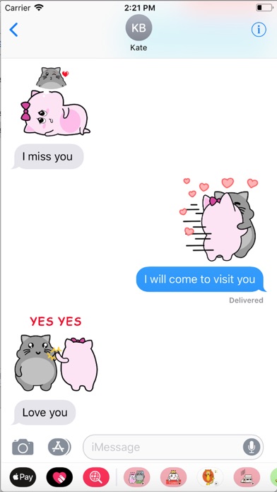 Milo & Nana - Cat Emoji GIF screenshot 4