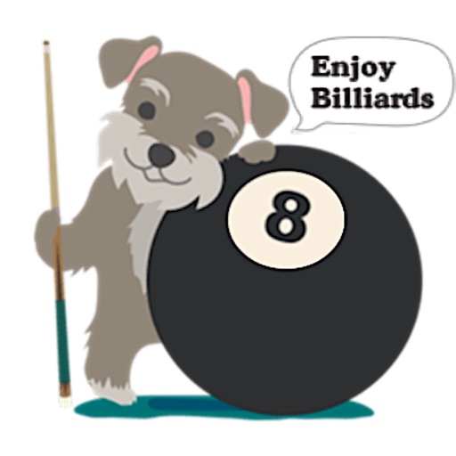 Schnauzer Dog Love Billiards icon