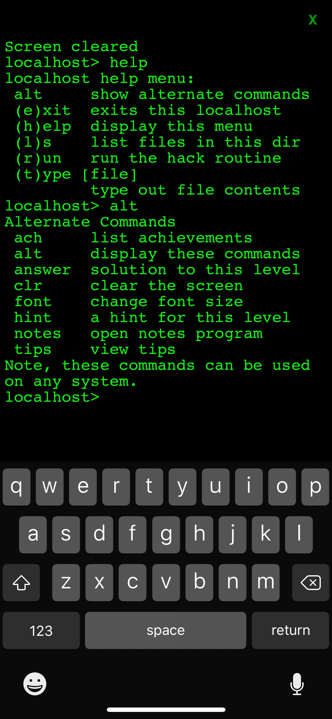 Screenshot do app Hack RUN