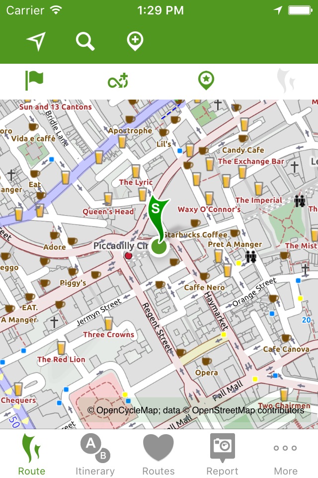 CycleStreets journey planner screenshot 2