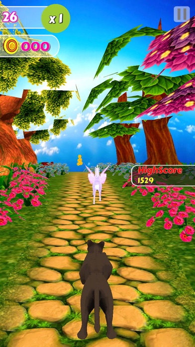 Unicorn Dash Fly Pegasus 3D HD screenshot 2