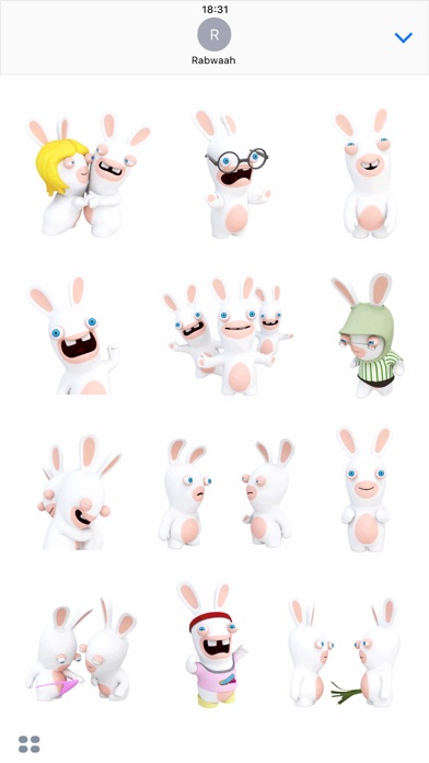Rabbids Stickersのスクリーンショット3 Rabbids Stickersのスクリーンショット3