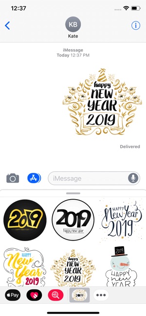 Welcome New Year 2019 Stickers(圖1)-速報App