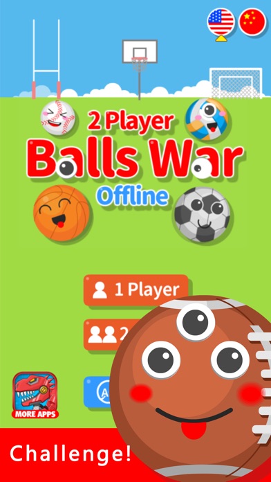 2 Player Balls War screenshot 2