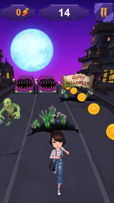 Subway Princess - Zombie Run screenshot 2
