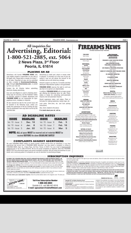 Firearms News Magazine