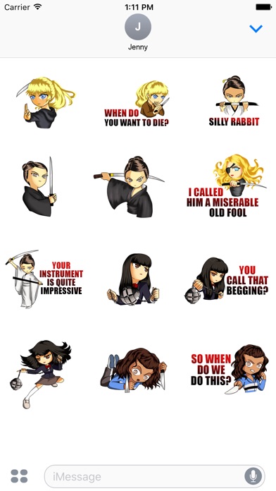 KILL BILL™ VOL.I Emojis screenshot 4