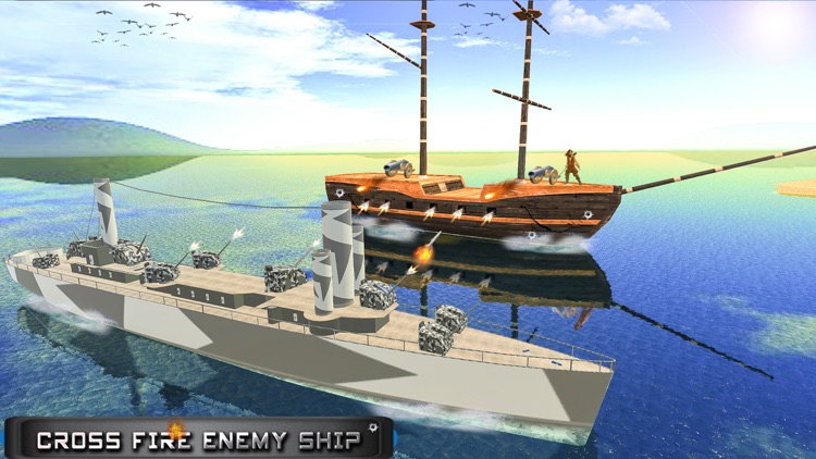 Caribbean Naval Fleet Hit Pirate Ships - 3D War screenshot-3