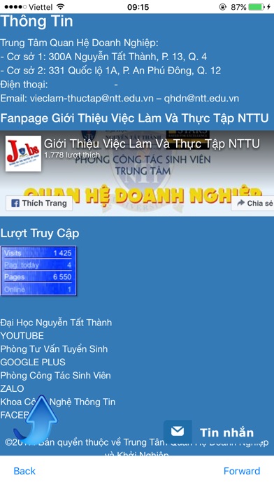 Việc Làm Thực Tập NTTU screenshot 3