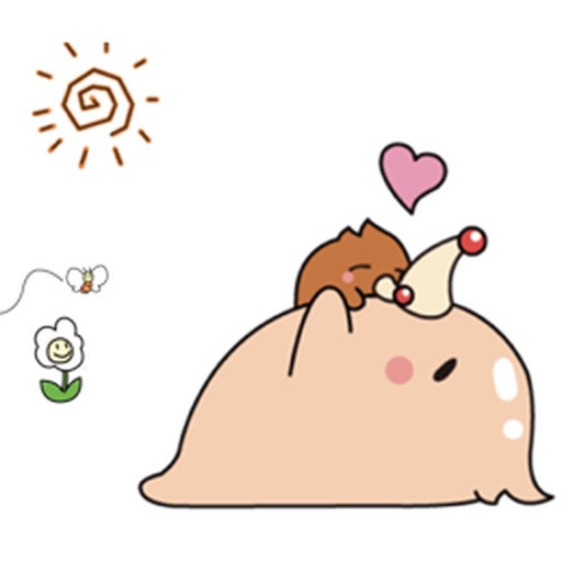 Pink Groundhog Emoji Sticker icon