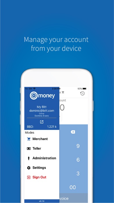 mMoney Merchant by Bitt screenshot 4