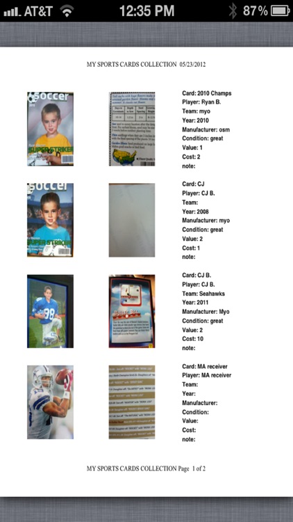 My Sports Cards Collection screenshot-4