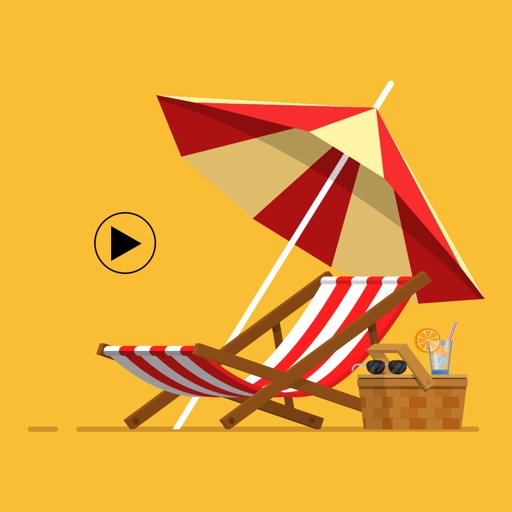 Beach Holiday Animated Sticker icon