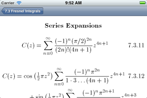 Book of Mathematical Functions screenshot 4