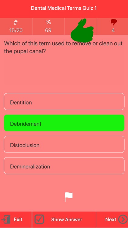 Dental Medical Terms Quiz