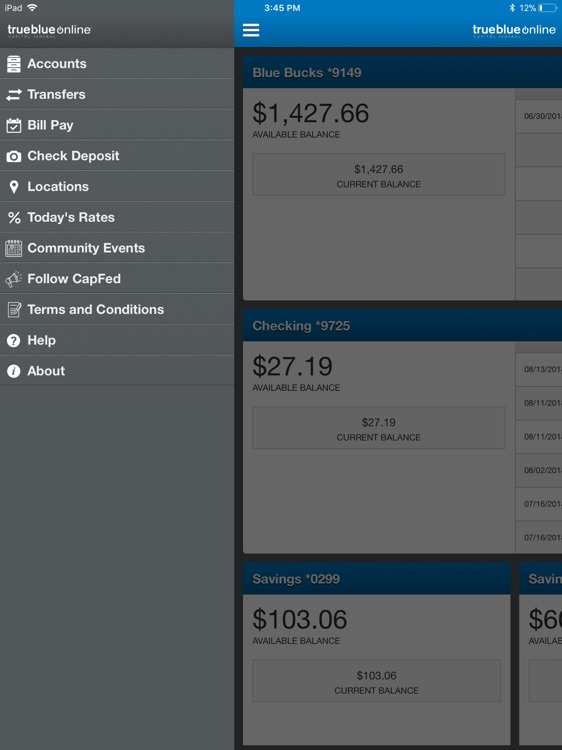 CapFed® Mobile for iPad
