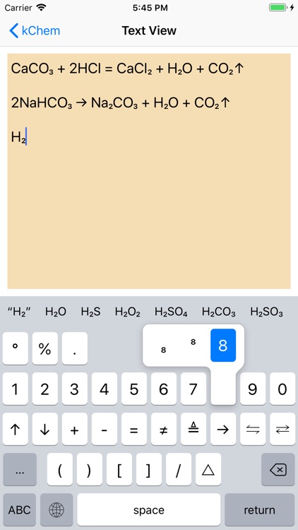 kChem - Chemistry Keyboard