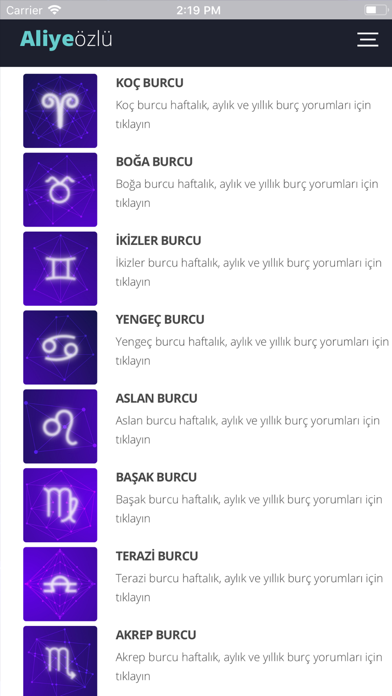 Astrolog Aliye Özlü screenshot 4