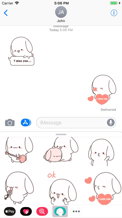 Chubby Dog Animated Stickers