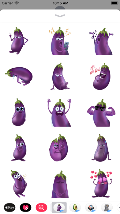 Eggplant Andy by Moji screenshot 3